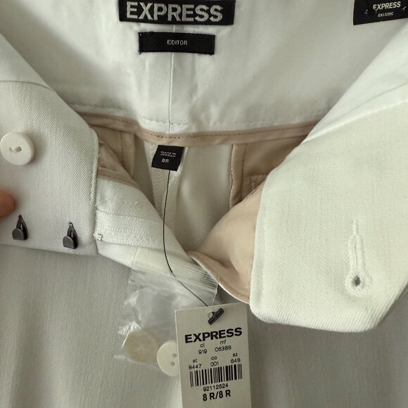 NWT Express Editor Flare white dress pants - Picture 5 of 5